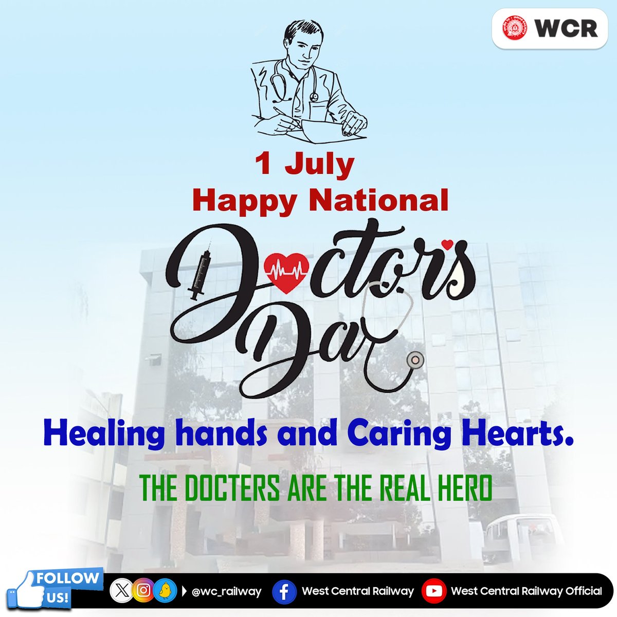 drmjabalpur's tweet photo. 𝗛𝗮𝗽𝗽𝘆 𝗡𝗮𝘁𝗶𝗼𝗻𝗮𝗹 𝗗𝗼𝗰𝘁𝗼𝗿𝘀 𝗗𝗮𝘆! Our doctors are the greatest heroes of all time; their contributions and commitment to the welfare of humanity are unparalleled.
#NationalDoctorsDay2024 #DoctorsDedication #HealthcareHeroes https://t.co/mVsIx04taK