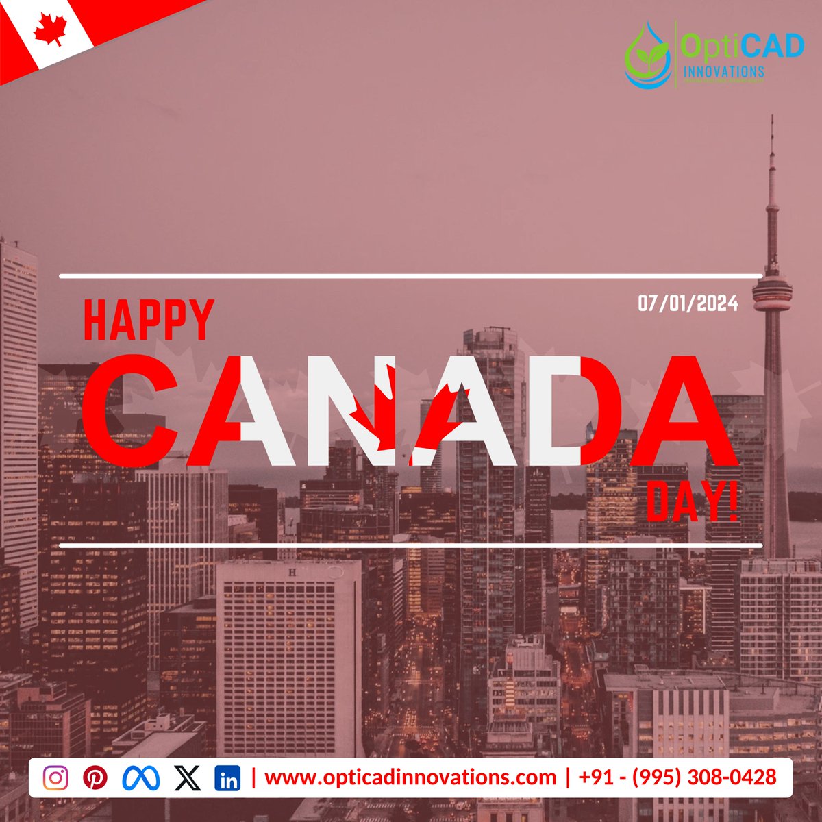 OptiCAD_In's tweet image. 𝐖𝐢𝐬𝐡𝐢𝐧𝐠 𝐞𝐯𝐞𝐫𝐲𝐨𝐧𝐞 𝐚 𝐇𝐚𝐩𝐩𝐲 𝐂𝐚𝐧𝐚𝐝𝐚 𝐃𝐚𝐲!🍁

For More Info about OptiCAD Innovations:
Email: info@opticadinnovations.com
Website: opticadinnovations.com
Mobile: +91 - (995) 308 0428

#OptiCAD #OptiCADInnovations #CanadaDay #UnityInDiversity #Innovation