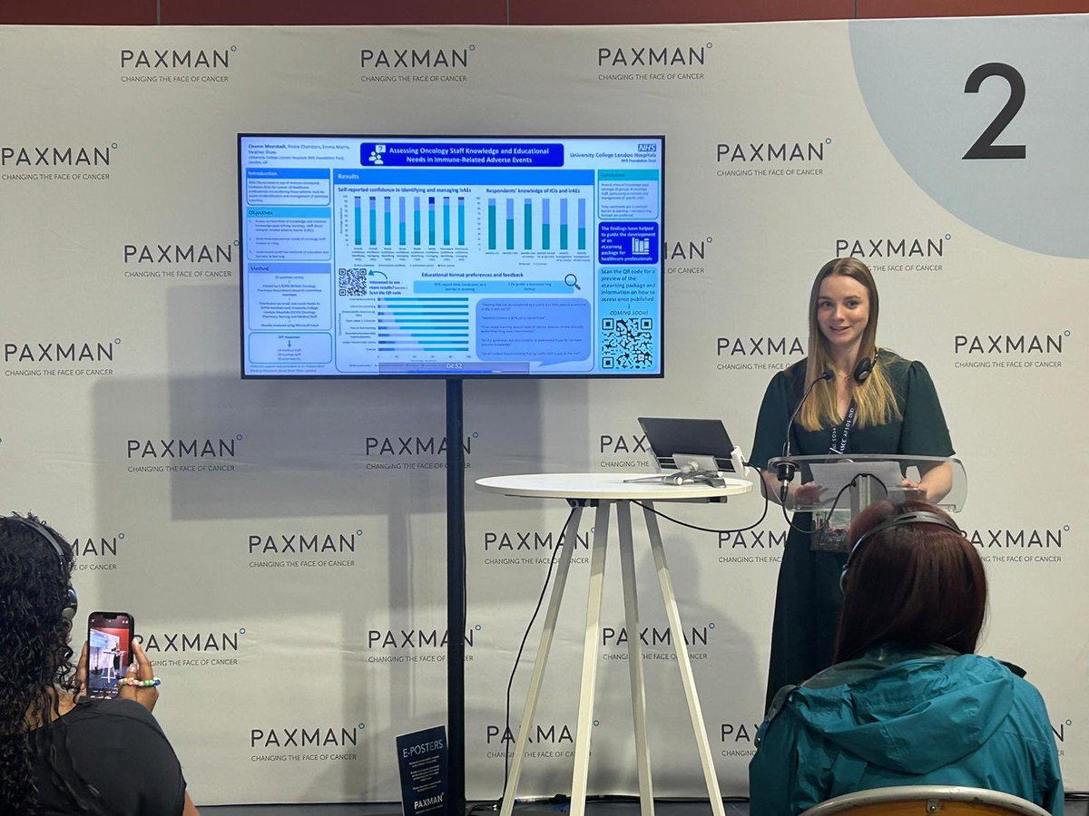 Eleanor Meerstadt (@ellyball_) on Twitter photo Presenting our work on the creation of an immune checkpoint inhibitor elearning at <a href="/CancerCareMASCC/">MASCC</a> in Lille this weekend.
Launching soon, FREE via BOPA and NHS Learning Hub!
<a href="/PinkieChambers/">Dr Pinkie Chambers</a> <a href="/DrHMShaw/">Heather Shaw</a> <a href="/ELLearnDesign/">EL Learning Design</a> <a href="/BatesEllie/">Ellie Bates</a> <a href="/DrLizzieMills/">Lizzie Mills</a> <a href="/BOPACommittee/">BOPA Committee</a> <a href="/IOClinicalNet/">Immuno-Oncology Clinical Network</a> Presenting our work on the creation of an immune checkpoint inhibitor elearning at <a href="/CancerCareMASCC/">MASCC</a> in Lille this weekend.
Launching soon, FREE via BOPA and NHS Learning Hub!
<a href="/PinkieChambers/">Dr Pinkie Chambers</a> <a href="/DrHMShaw/">Heather Shaw</a> <a href="/ELLearnDesign/">EL Learning Design</a> <a href="/BatesEllie/">Ellie Bates</a> <a href="/DrLizzieMills/">Lizzie Mills</a> <a href="/BOPACommittee/">BOPA Committee</a> <a href="/IOClinicalNet/">Immuno-Oncology Clinical Network</a>
