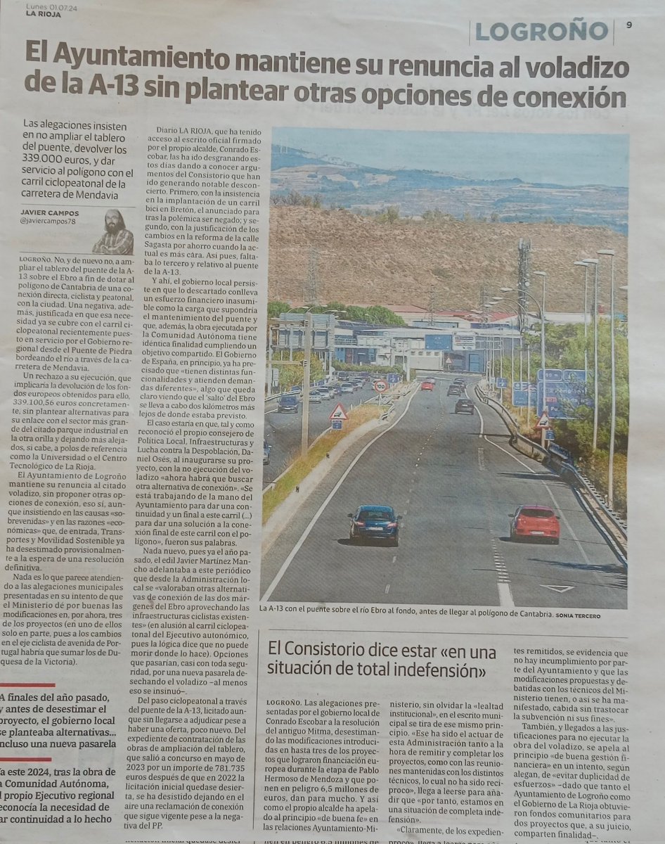 PacoHerc's tweet photo. La verdad es que cada vez lo entiendo menos @conrado_escobar ,podemos mejorar la movilidad de los logroñeses y logroñesas con un proyecto ya aprobado y con dinero de Europa. No entiendo por qué no mejorar nuestra ciudad y mejorar los servicios para  desplazarse @angelandres23 . https://t.co/96LwDumx6B
