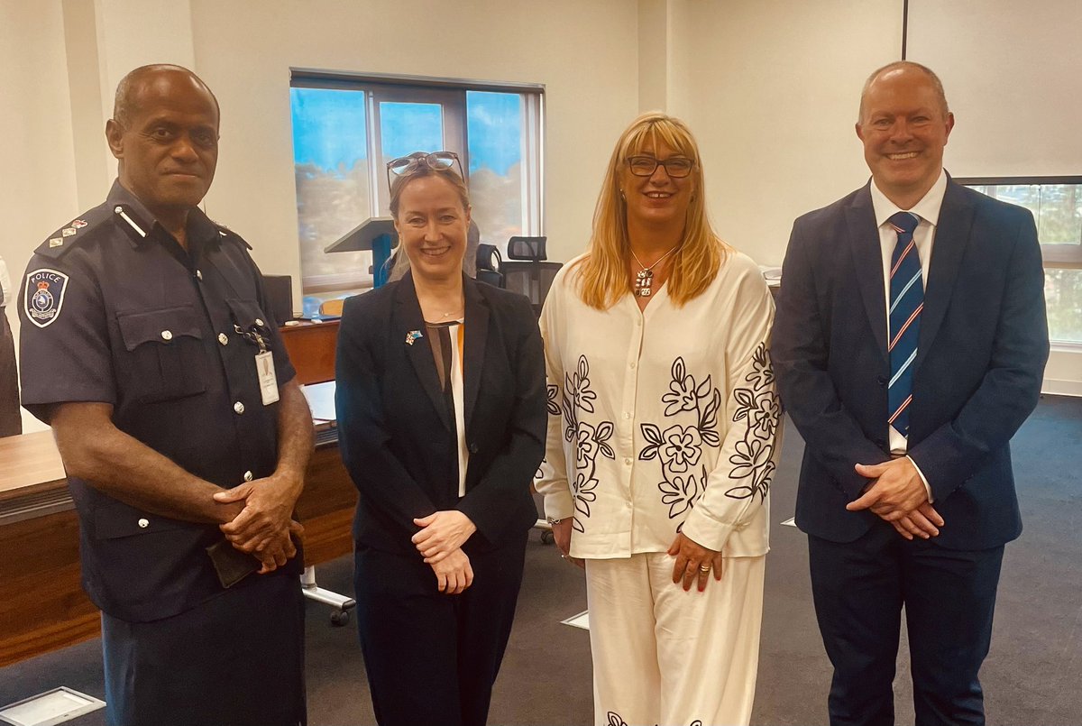 NicolaNoble25's tweet photo. Great start to the week opening the @CollegeofPolice Emerging Leaders Training at Nakasi Police Station. Fantastic to meet all the participants and special thanks to @fiji_force for their warm welcome, collaboration and partnership. 🇬🇧🇫🇯 

#UKPacificPartnerships @ukinfiji https://t.co/OQKhYYWCxI