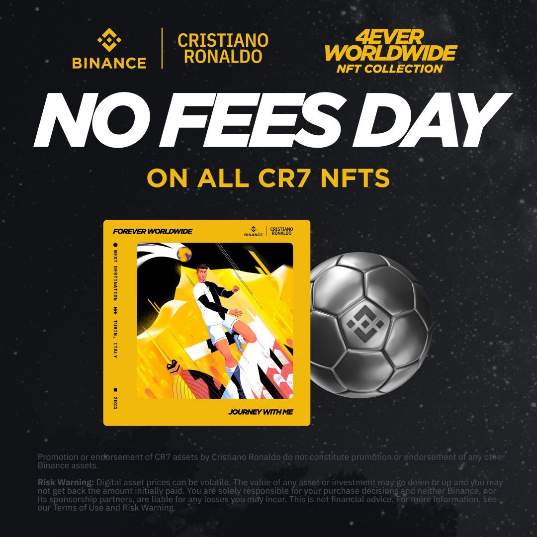 In celebration of <a href="/Cristiano/">Cristiano Ronaldo</a>'s ongoing historic journey in the tournament, we've given fees the red card today.

Score yours now ➡️ binance.com/en/nft/header-…