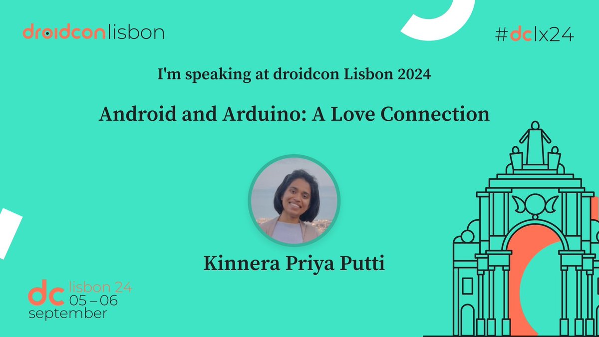 What about a bit of eletronics to complement your Android projects? Join Kinnera (<a href="/kinnerapriyap/">Kinnera Priya | కిన్నెర</a>) on this session about Android and Arduino, and take your skills to the next level. Know more on buff.ly/2Y0c6jA #dclx24