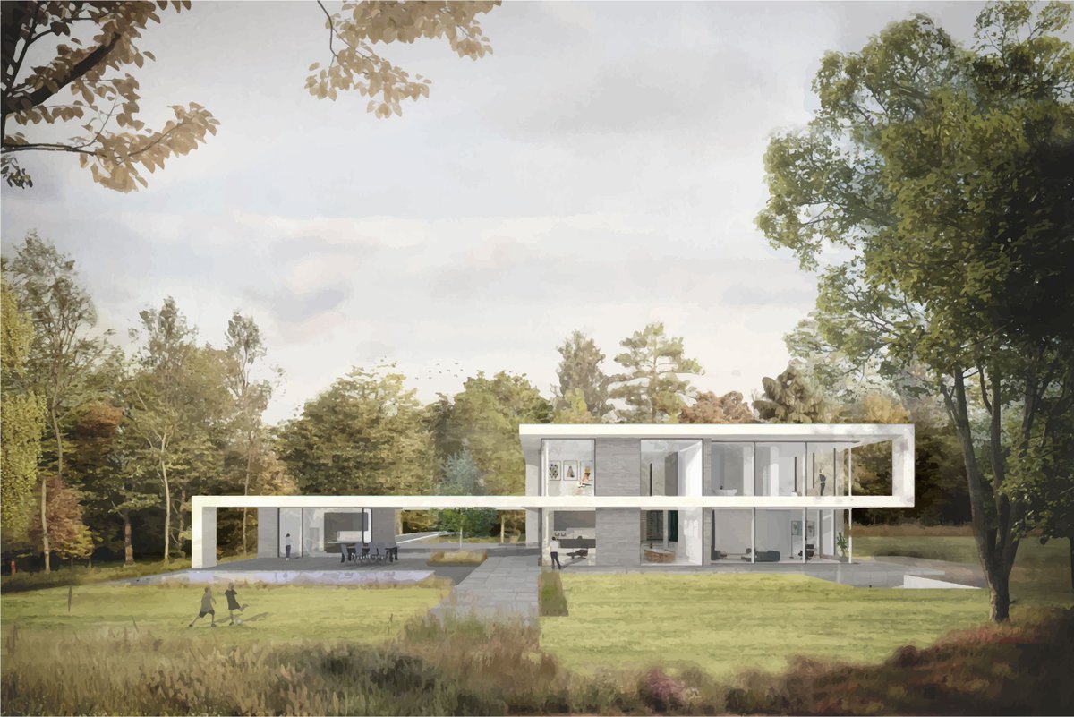 ROMENDA LODGE.
The voids shape the overall volume of this contemporary villa. Minimalist lines connect the various levels seamlessly, creating a smooth sense of continuity and flow.  
#contemporaryluxury #architecture #designconcept #quietluxury #ribaarchitects