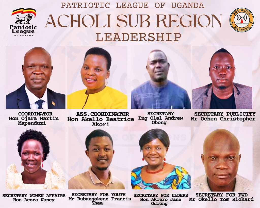 ChrisOchen1's tweet image. I am deeply honored and grateful for having been appointed by Chairperson @Pl_uganda Gen. @mkainerugaba as the SECRETARY FOR PUBLICITY for Acholi Sub Region, Patriotic League of Uganda . This appointment is a profound responsibility and I am committed to serving our countryβ¦