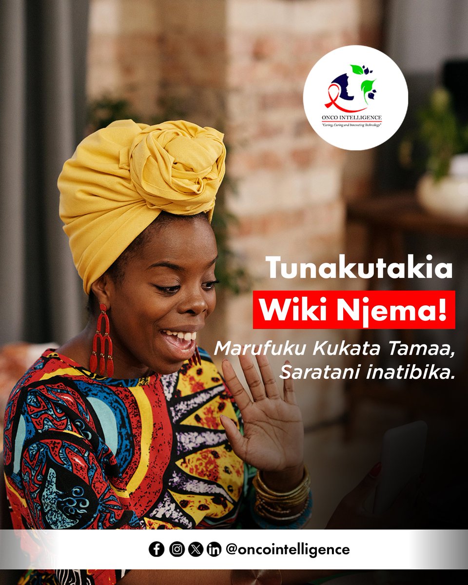 oncointelligenc's tweet photo. Wiki mpya Sasa 💥💥
ONLY WAY UP!
Mapambano ya Saratani yanaendelea
Hakuna kukata tamaa, Hakuna kuvunjika moyo, Saratani inatibika 💪
POSITIVE VIBES ONLY
ONLY THE STRONG SURVIVE
MARUFUKU KUKATA TAMAA
#freecancer #SarataniHaituwezi #BabuWaKitaa
@WHO_Tanzania @orci_tanzania https://t.co/fNlBs00CfT