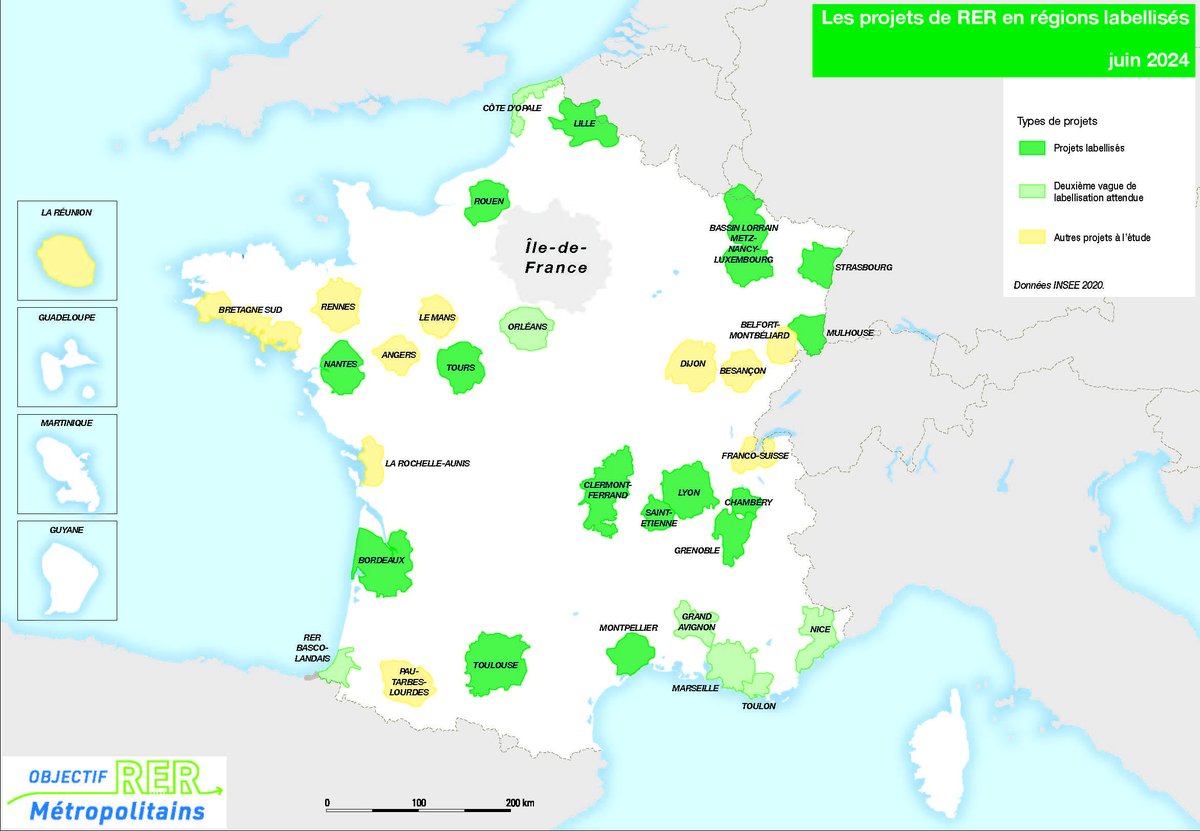 Pour le droit à la mobilité dans les périphéries périurbaines et rurales, 25 projets de RER en régions labellisés. Et dans le même mouvement, pour un service minimum de transport sur l'ensemble du territoire 
#rer #serm linkedin.com/posts/objectif…