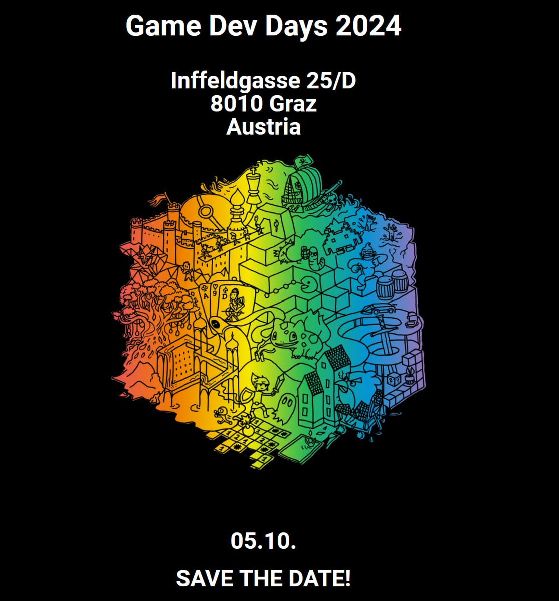 Hear, hear!
If you want to exhibit your games or hold a lightning talk at the Game Dev Days 2024, fill out these forms until the 7th of September!

Exhibitors:
forms.gle/wC5LubZxX24yzY…

Lightning Talks:
forms.gle/CZzs89K8ugrNuY…

#gddg2024 #gamedev #indiedev #graz