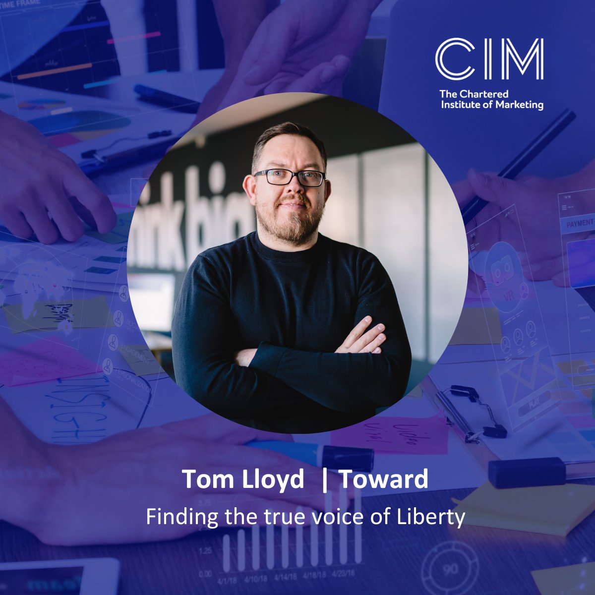 Last but by no means least, our 8th speaker at tomorrow's Branding Forum event is <a href="/TomALloyd/">Tom Lloyd</a>  <a href="/towardstudio/">Toward</a>. Tom will be joined by Gareth Morgan, of <a href="/_libertydigital/">Liberty Marketing</a> to talk about the process behind the rebrand and rebirth of Liberty. Less than 24 hours to go! #CIMEven