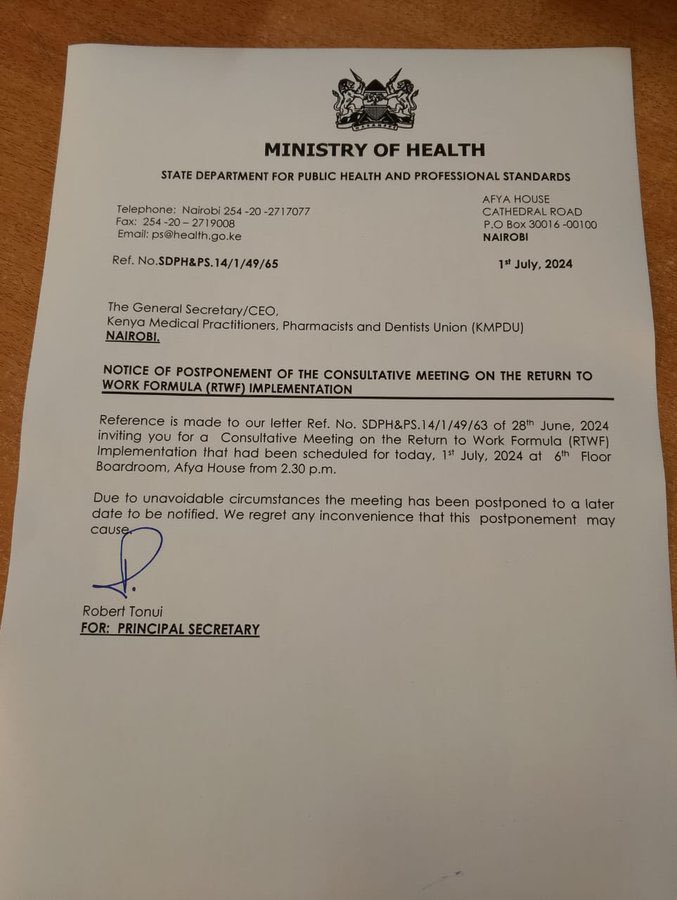 The contempt with which this country is handling matters healthcare should be dealt with ASAP!
More Kenyans are dying in those hospitals and we need to save Kenyans from this mess! 
Intern Doctors who are the backbone of the public healthcare system have not been posted for more
