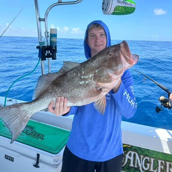 Bigangler's tweet photo. #FishingReport 6/29/24
Fishing was fired up! Started with amberjacks, got a nice limit of grouper, then found red snapper. Also caught mangrove and lane snapper, porgies, a giant grunt, Bonita, and even an octopus. Epic day on BigAngler! https://t.co/9x8wngkhVl
