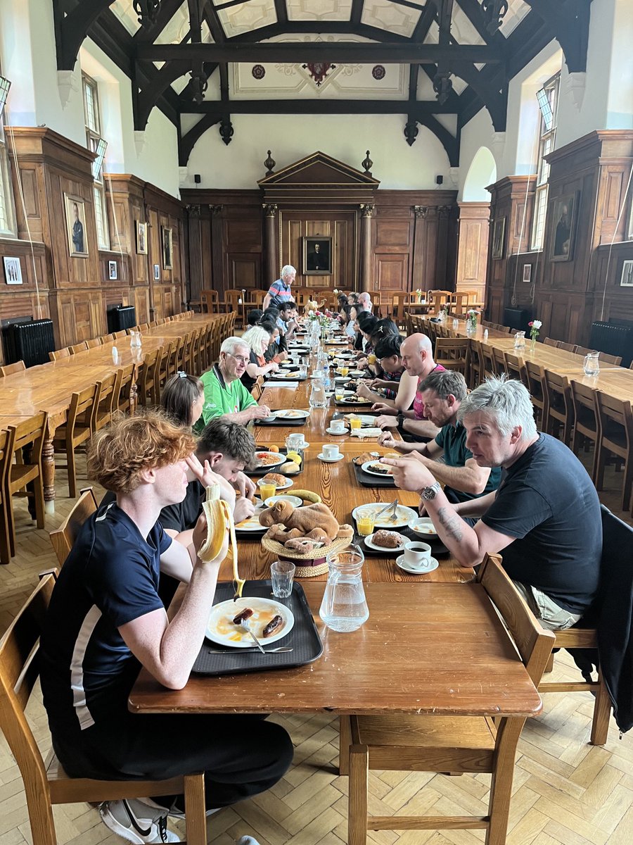 Our ‘Kingston to Cambridge without a Camel’ 9 mile charity walk, raising money for Bubisa School, Kenya, yesterday was great fun, finishing @selwyn1882 with brunch. We celebrated the 25th anniversary of our ‘Oxford to Cambridge with a Camel’ walk in 1999 sel.cam.ac.uk/kingston-cambr…