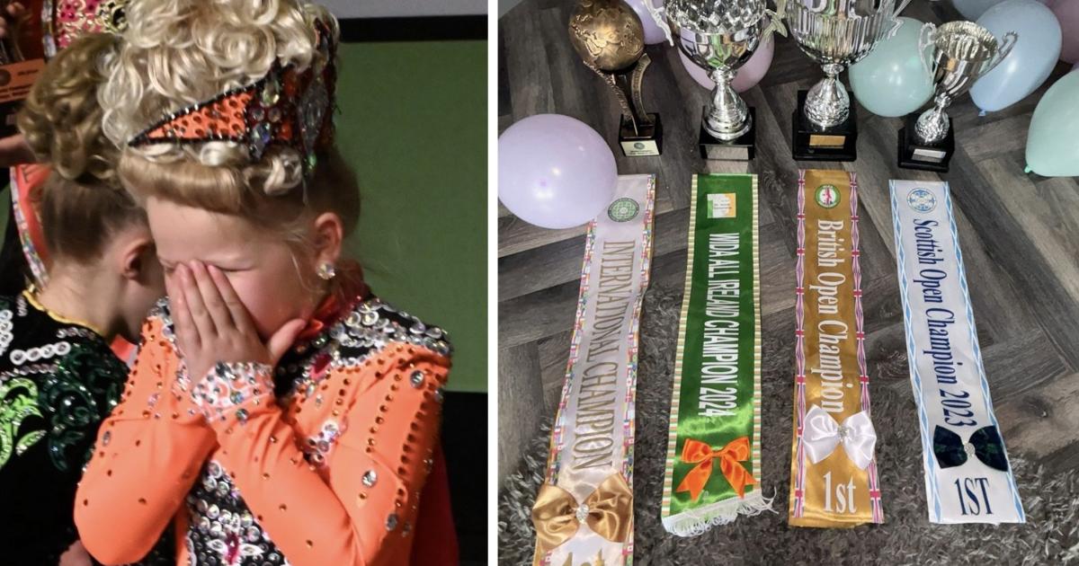 clydebankpost's tweet photo. A Clydebank girl has scooped up four titles - including world champion- for her "incredible" Irish dancing. https://t.co/m1pRBBn8Pb 👇 Full story https://t.co/VuleEfcq2c