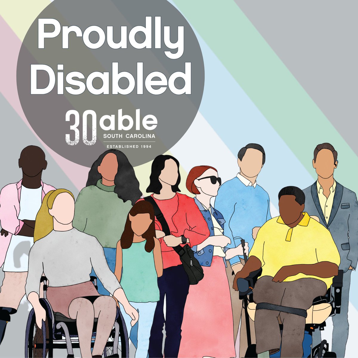 Able_SC's tweet photo. Today is the start of Disability Pride Month! Disability pride is defined by individual and community pride in being part of the disability community.
Details: https://t.co/cZWAWRgnWF
#DisabilityPride #DisabilityPrideMonth #ADA34 https://t.co/PWxRd8fayT