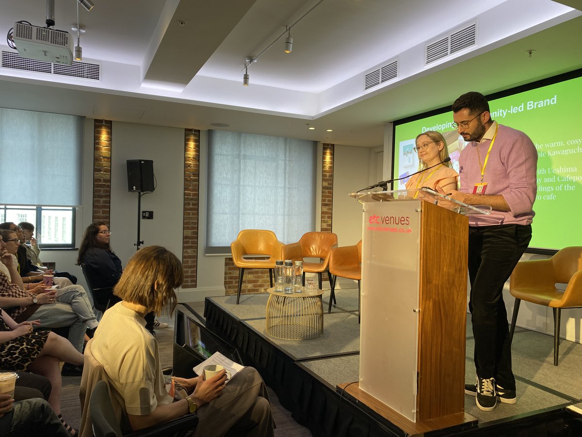 thebookseller's tweet photo. .@ellefjones and @Kieran_Sangha tell us about the importance of authentic and engaging content when it comes to influencer activity 📱 #MPConf https://t.co/jYUTc9T9Mi