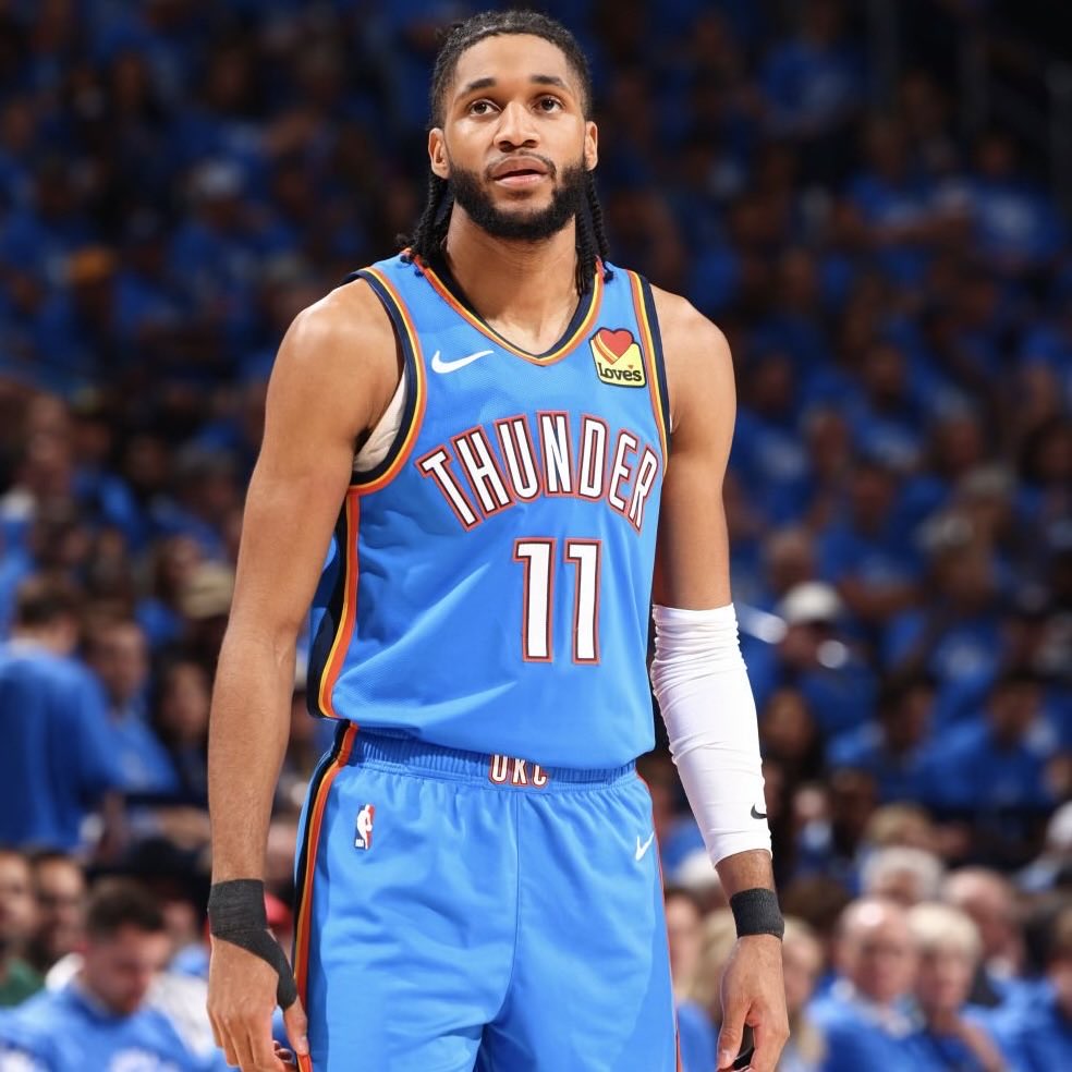 ShamsCharania's tweet image. Free agent sharpshooter Isaiah Joe has agreed to a new four-year, $48 million deal to return to the Oklahoma City Thunder, sources tell @TheAthletic @Stadium. Joe joined OKC after being waived by the 76ers in 2022, and now earns a long-term contract.