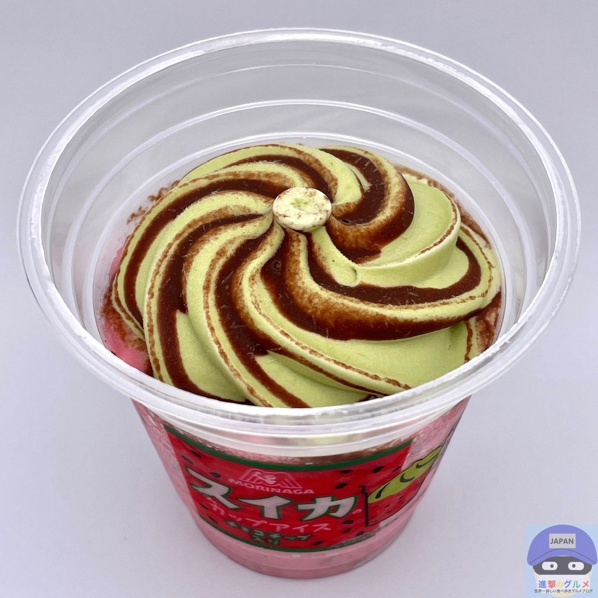 森永製菓 スイカのカップアイス（205円）」 2024年7月2日発売