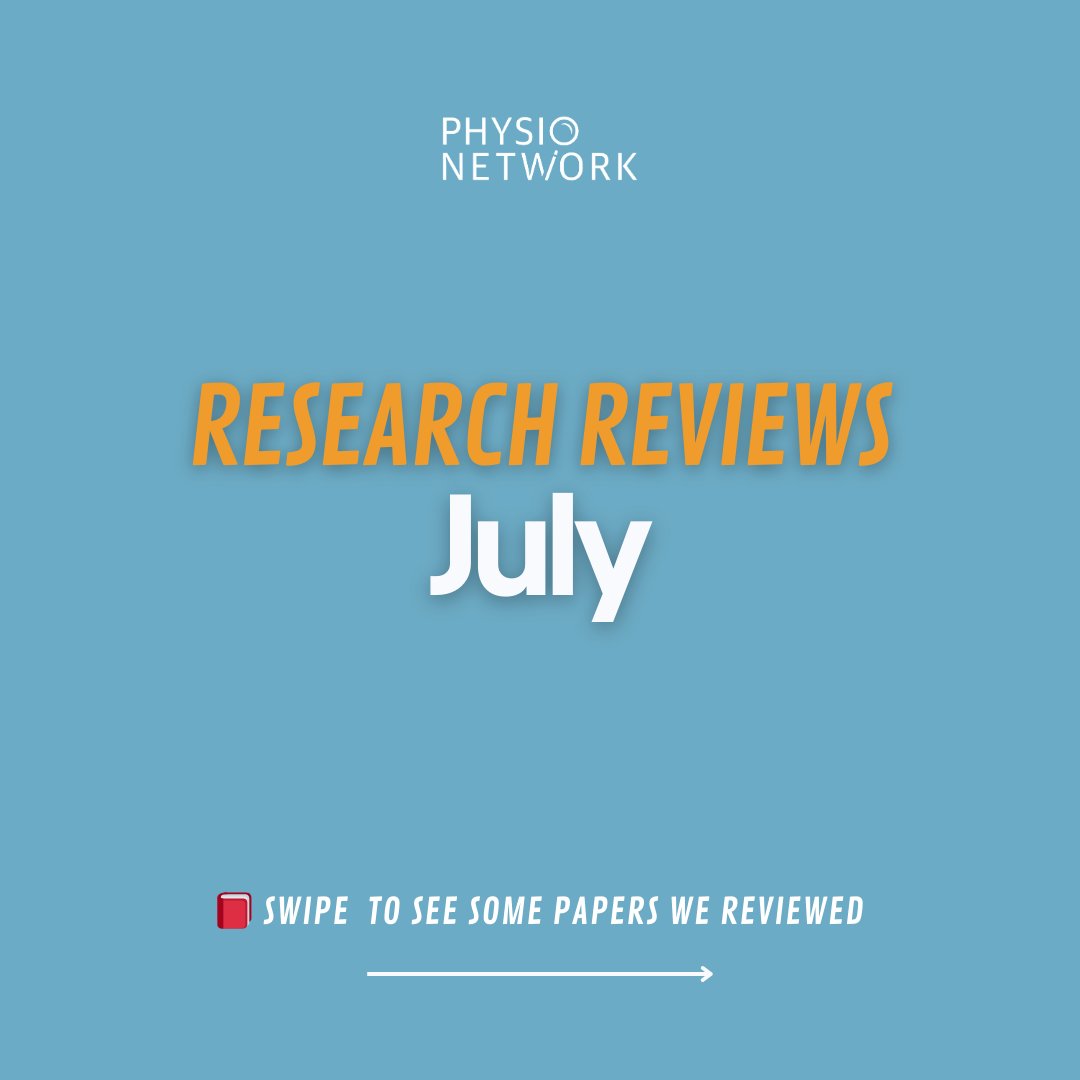 PhysioNetwork's tweet image. 💥 We've now published Research Reviews 80 months in a row, leading to over 1000 research breakdowns! ⁠

⬇️ Here are 2/12 papers we covered in the new, July issue:⁠ 
⁠ • Jump Test Reference Values for ACL and Non-ACL Athletes 
• Traditional vs. Functional Training in Older…