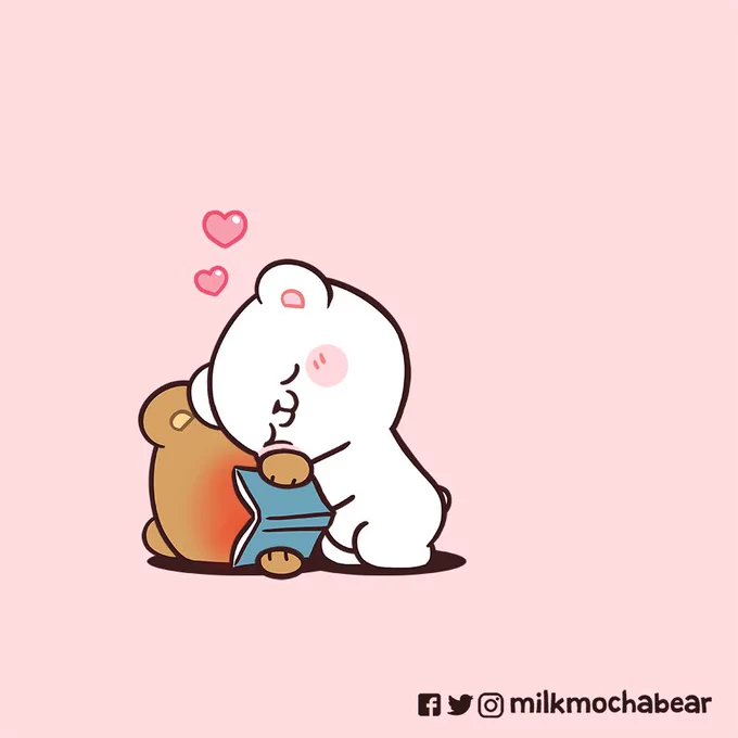 ---Feel free to mention your shy partner~!  #milkmochabear#milkandmocha 
