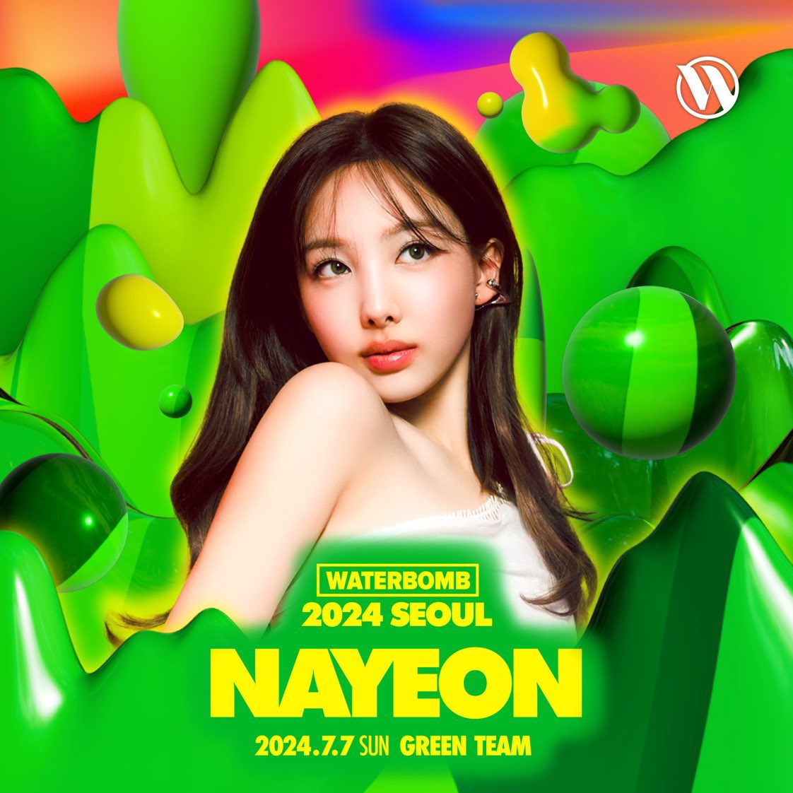WORLD2WICE's tweet photo. TWICELAND IN JULY: 
Nayeon at Waterbomb: July 7
Japan 5th Album DIVE: July 17
July 13-14: Yanmar Stadium (51,000)
July 20-21: Ajinomoto Stadium (54,000)
July 27-28: Nissan Stadium (70,000) https://t.co/C8hnYnG2mI