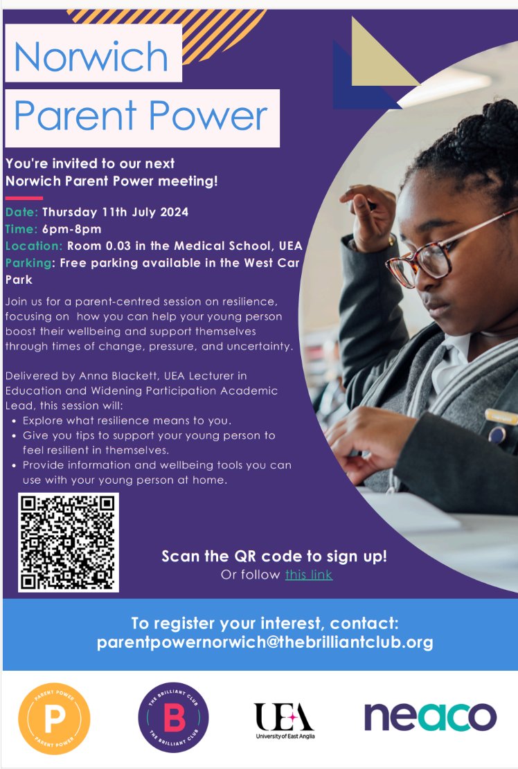 Norwich Parent Power (@norwichpp) on Twitter photo 📣 Calling all parents & carers with children <a href="/HellesdonHigh/">HHS</a>, <a href="/SewellPark/">Sewell Park Academy</a>, <a href="/HewettAcad/">Hewett Academy</a> & <a href="/tsas_norwich/">Thorpe St Andrew School and Sixth Form</a>, you're warmly invited to our #ParentPower meeting on 11th July, 6-8pm <a href="/uniofeastanglia/">UEA</a>.
We look forward to seeing you then! Check out the details of the meeting below👇 📣 Calling all parents & carers with children <a href="/HellesdonHigh/">HHS</a>, <a href="/SewellPark/">Sewell Park Academy</a>, <a href="/HewettAcad/">Hewett Academy</a> & <a href="/tsas_norwich/">Thorpe St Andrew School and Sixth Form</a>, you're warmly invited to our #ParentPower meeting on 11th July, 6-8pm <a href="/uniofeastanglia/">UEA</a>.
We look forward to seeing you then! Check out the details of the meeting below👇