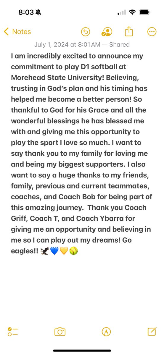 NylaDoiron24's tweet photo. I am thankful for where I am now and how far I have come. This opportunity is one that many girls dream of from a young age. Go Eagles! 🦅🦅 @BTurner_75 @TGA_Turner @TraeDuncan @Ann18Maddie @zjermain_15 @Coach_MGriff @HARDTBALL @constancequinn_ https://t.co/R4Zpgf8Khr