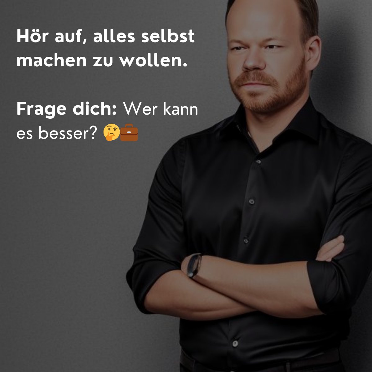Vergiss "Wie kann ich das machen?" 

Frag lieber: "Wer kann das besser?" 

Zeit sparen, Fokus behalten und Innovation fördern! 💡🚀 #Unternehmertum #Delegieren