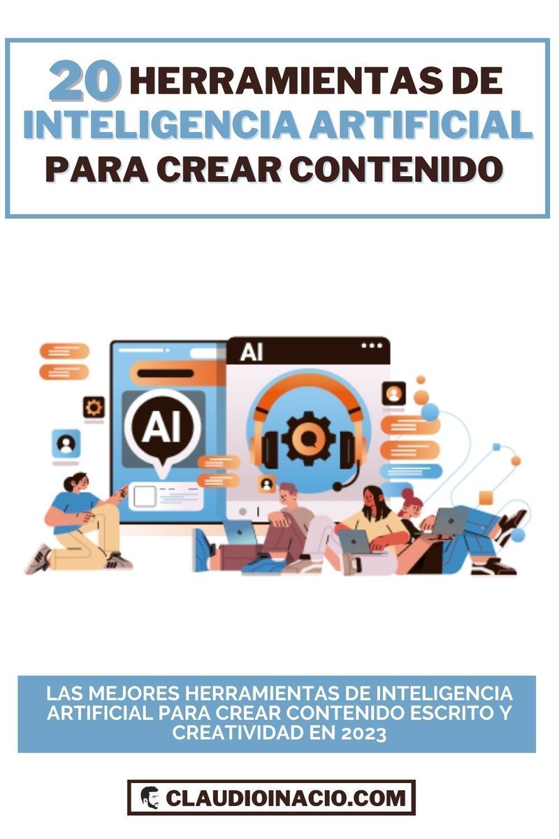 🚀  Herramientas de #InteligenciaArtificial para crear contenidos que deberías dominar 👉 bit.ly/47ZHiiQ 

#IA #AI