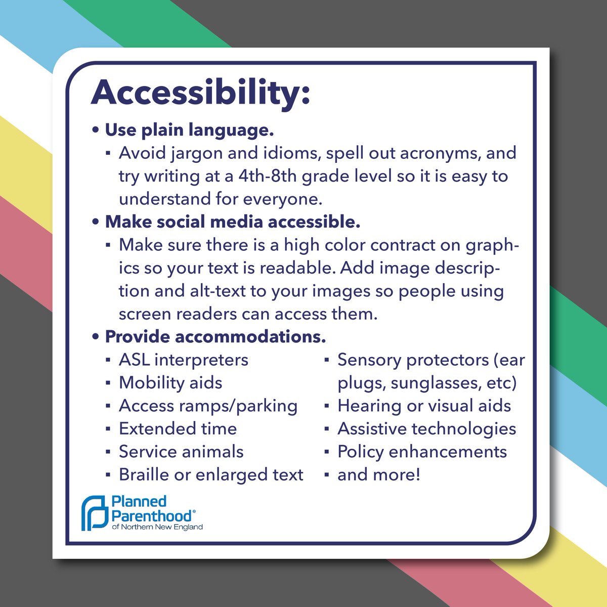 ppnnehealth's tweet photo. July is #DisabilityPrideMonth! We want to thank our Disability Community Advisory Board who have been doing amazing work leading PPNNE to be more accessible in our trainings, health centers, website, & work with our patients, volunteers, & supporters. #DisabilityIsntADirtyWord https://t.co/fLg1yKDrm8