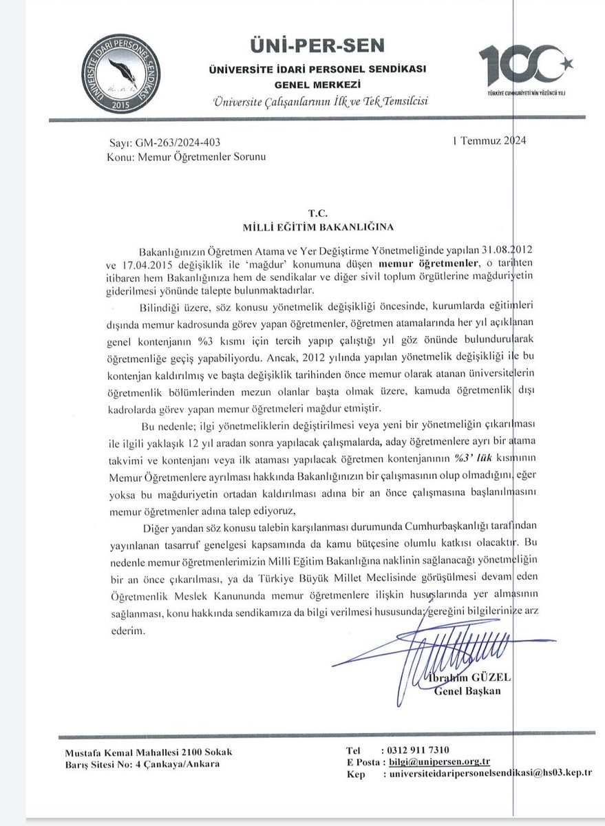 Memur öğretmenler, MEB'de öğretmen olmak istiyor.