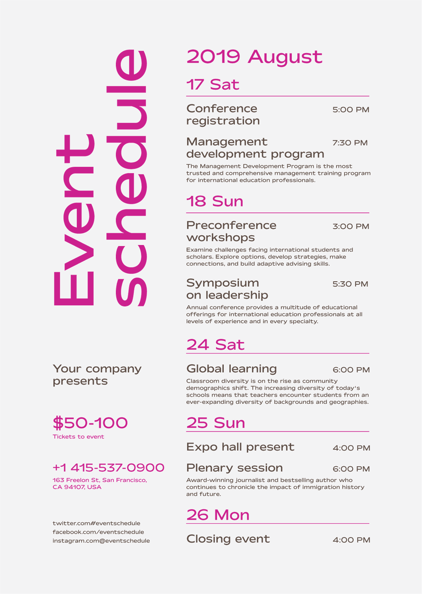 everydaytem's tweet photo. Free Drop / Event Schedule Poster

https://t.co/KMxwrQ9B6X https://t.co/ynx7w0LoeX