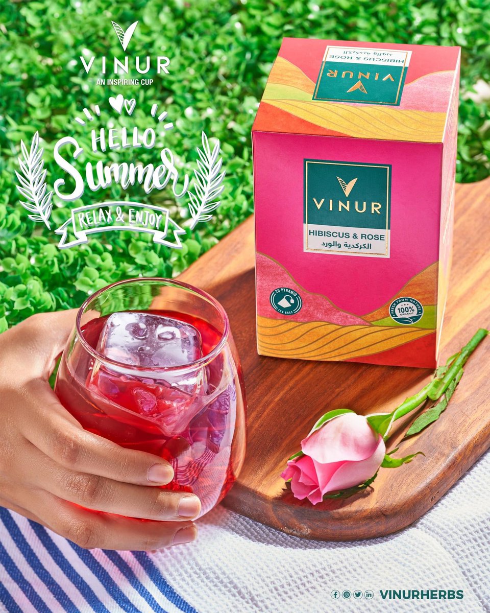 vinurherbs's tweet photo. يوم حر ! 🥵
مشروب الكركديه والورد من فينور 😎
إضافة الورد للكركديه بيكسر من حمضية الكركديه ده غير انه غني بمضادات الاكسدة.
استثمر الصيف في مشروبات صحية ولذيذة من فينور. 😍

#فینور
#صاحب_كل_وقت https://t.co/YeqJvqfwEY