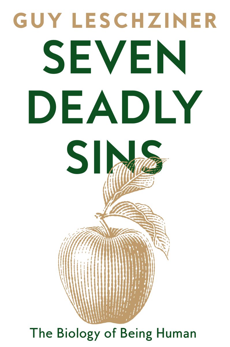 The unveiling of the cover of my latest book, out later this year - Seven Deadly Sins: The Biology of Being Human. An exploration of those factors outside our control that make us human - genetics, neuroscience, evolutionary psychology. Pre-order here: harpercollins.co.uk/products/seven…