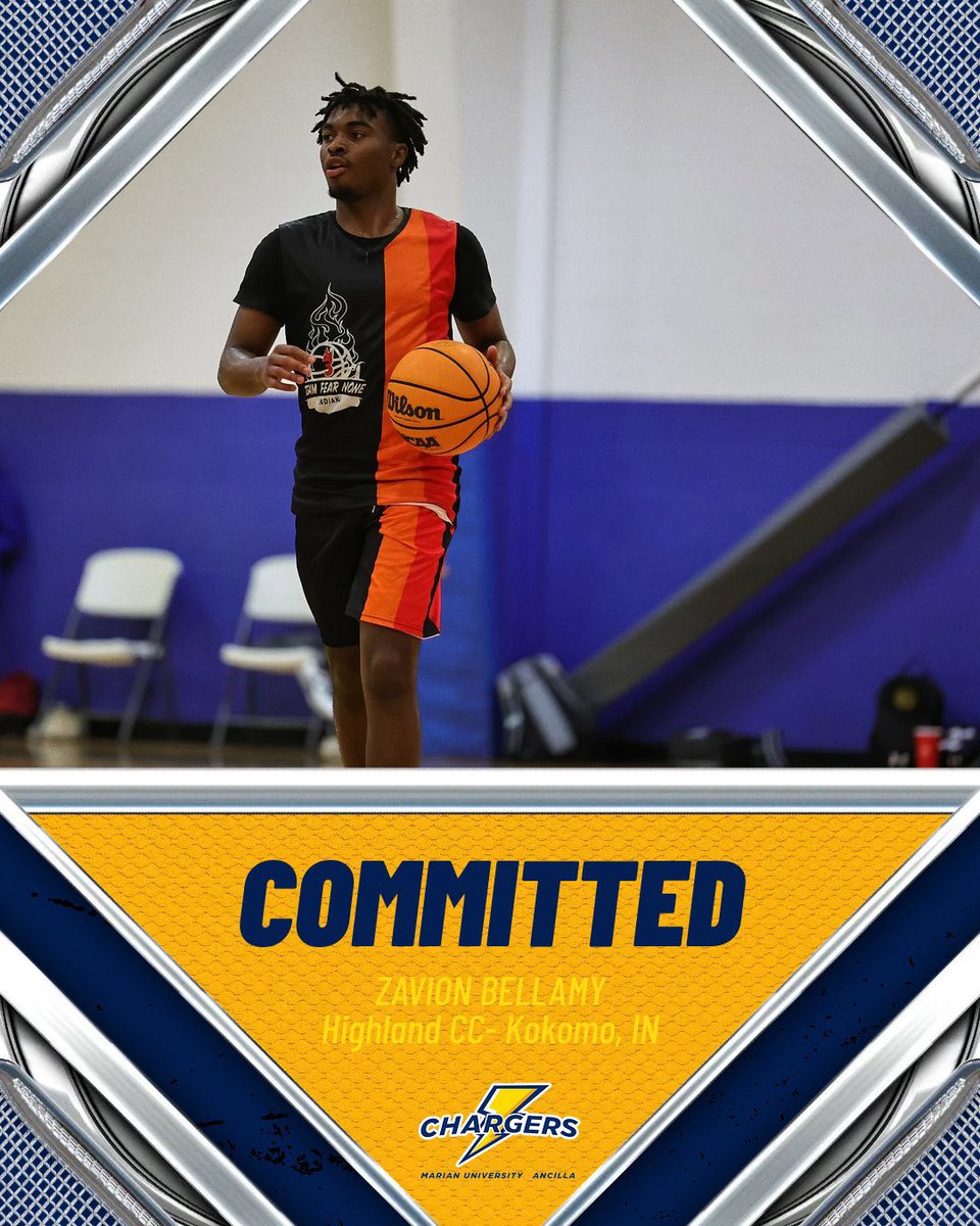 Kokomo➡️Highland CC➡️<a href="/MUAC_Basketball/">Marian University’s Ancilla College Basketball</a> 

Excited to add <a href="/BellamyZavion/">Zavion Bellamy</a> to our squad for this upcoming season