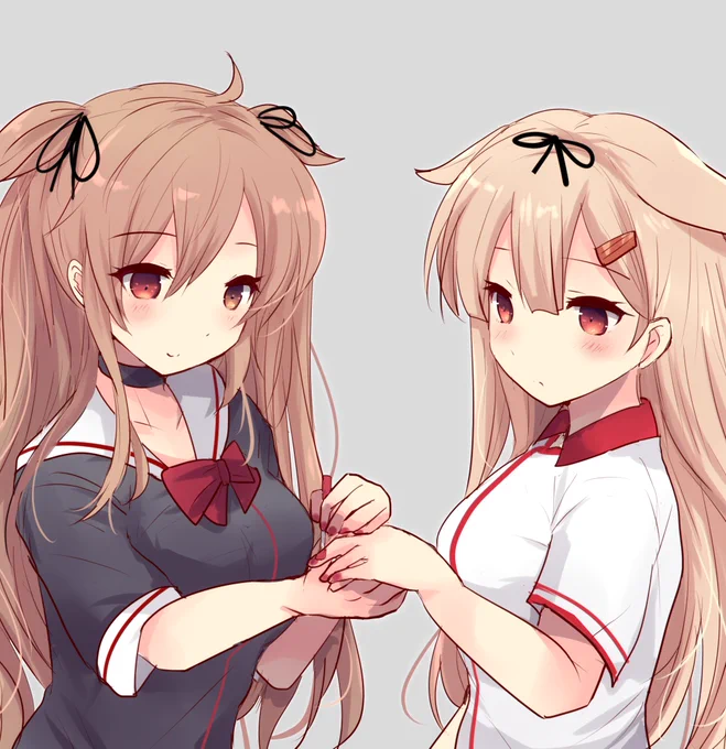 村雨夕立の爪色お揃いなのかわいすぎたありがとうございます 