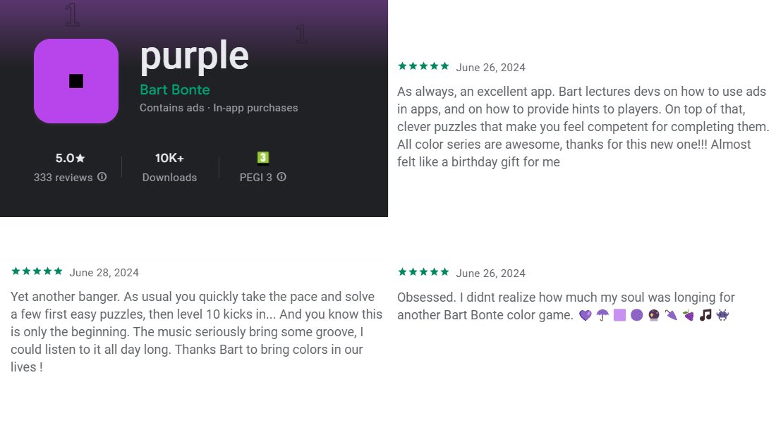 Thanks for your perfect scores and perfect reviews 💜
play.google.com/store/apps/det…