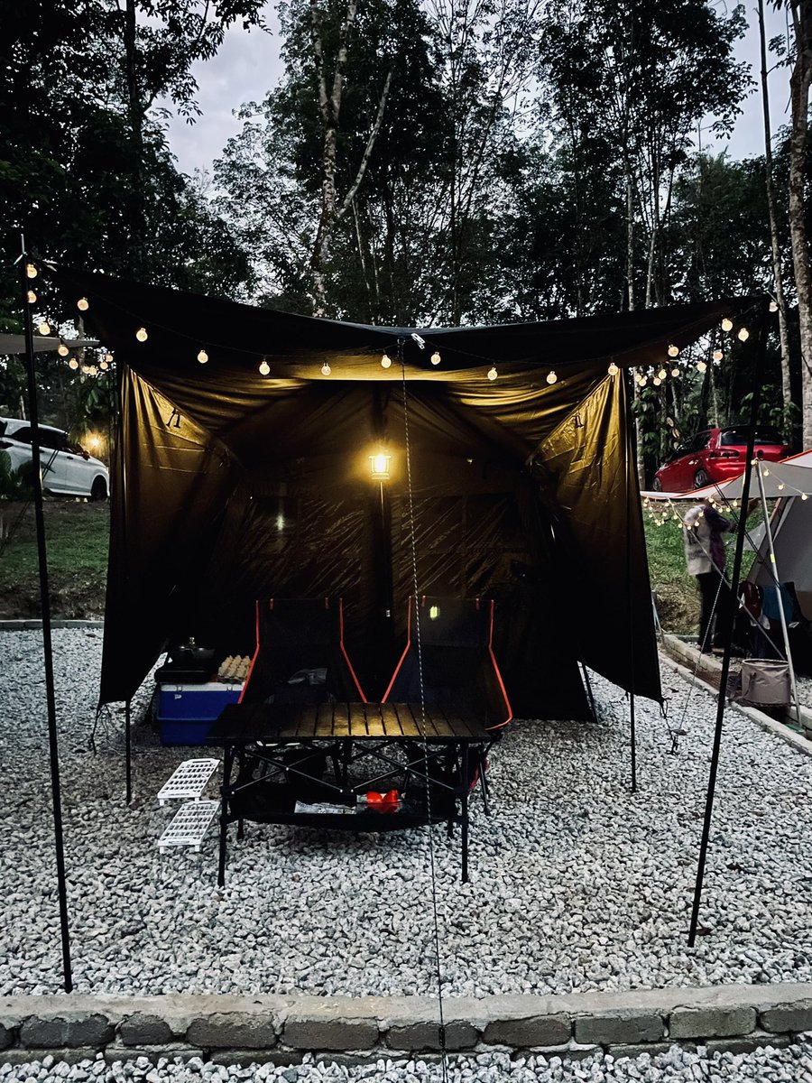 tasyacendawan's tweet photo. Elvina’s first camping @ tok gindo campsite, Hulu langat. Anak behave ngat boleh la pergi lagi 🤣 https://t.co/k27R8IELfs