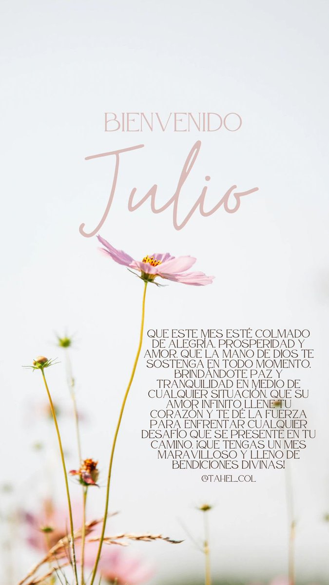 TAHEL_COL's tweet photo. Que este mes 7 
(número perfecto) ✨
venga cargado de muchisisimas bendiciones para cada uno de uds.🌸 https://t.co/8pl9kyYmty