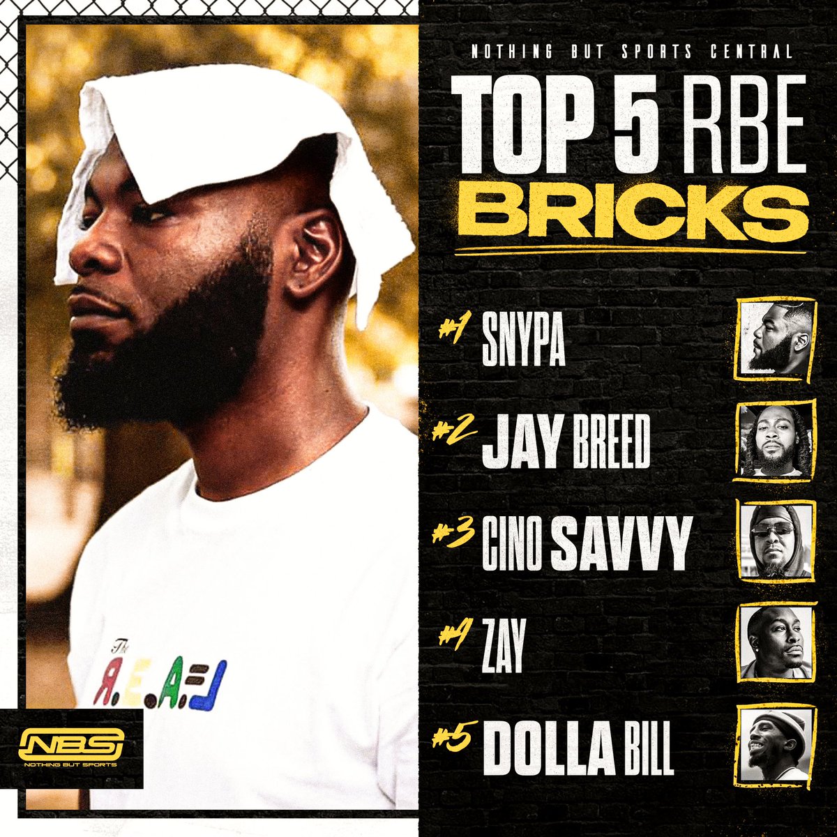 NOCLOUTMEDIA's tweet photo. Keo and @metaphormessiah gives you the first ever top 5 Bricks rankings.We based everything by 3 categories Impact x Activity x Promo.Shoutout to all the 🧱 who put on.
@SNYPADONTLIKEYA
@_itsbreedbitch
@cino3xs
@Zaytoven15
@DollaBill414
@ItsARP
@mzleta https://t.co/kTuKe362rX