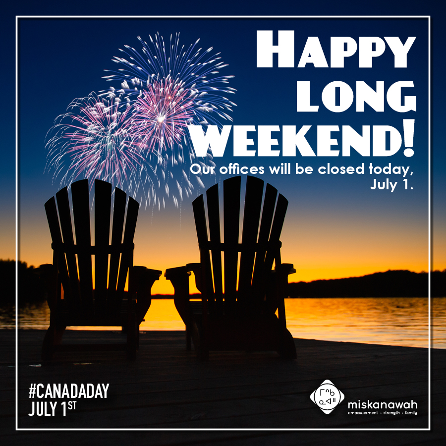 Today, we acknowledge and celebrate the strength and resiliency of Indigenous peoples across Turtle Island. Our office will be closed today, July 1. Have a wonderful long weekend.

#miskanawah #longweekend #yyc #TurtleIsland #StrengthAndResiliency