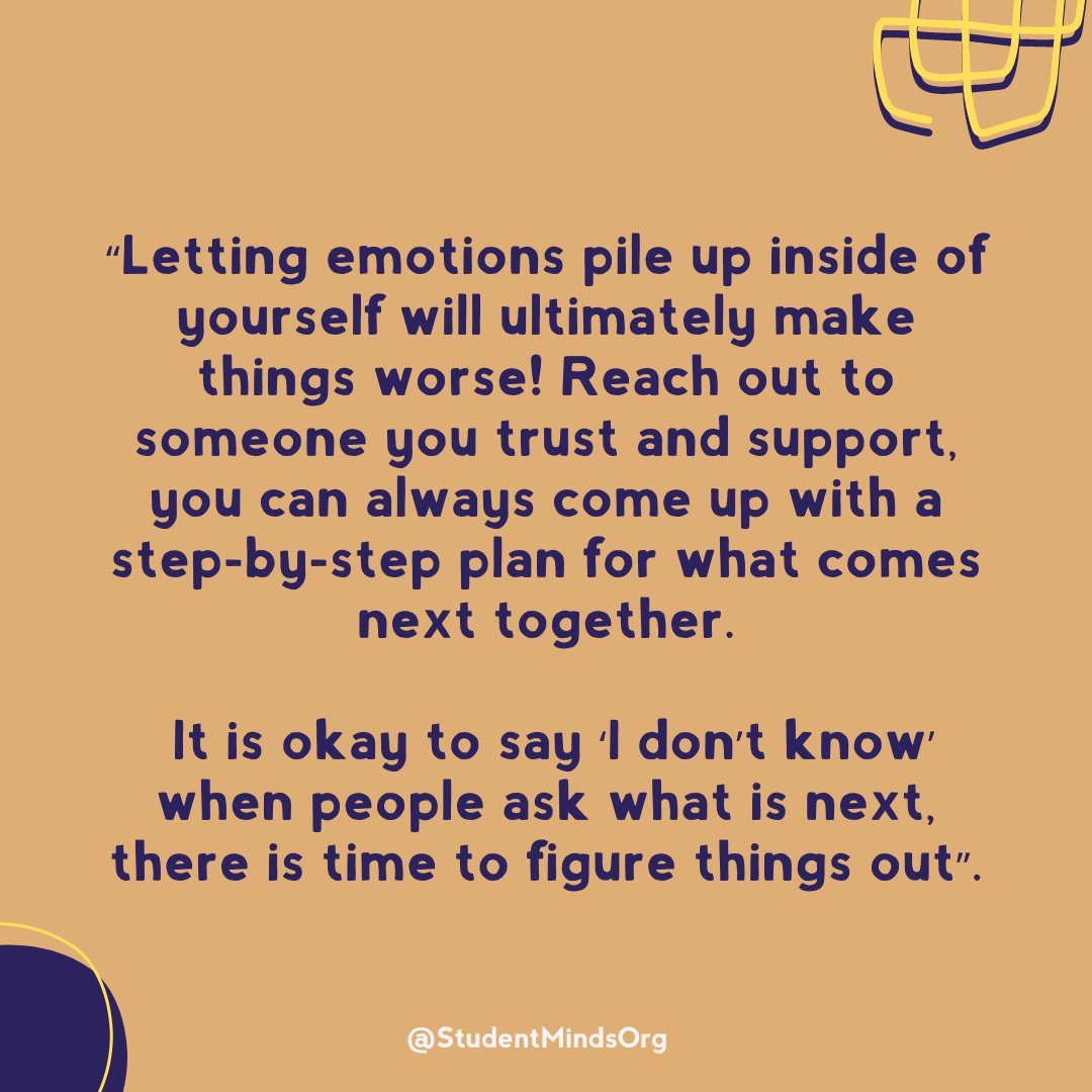 Feeling anxious about graduation?  Robin has some tips to help you out 🧡 Remember it's okay if you don't have a plan. 

Read Robin's full blog now 👉 ow.ly/SjUa50SsHO5