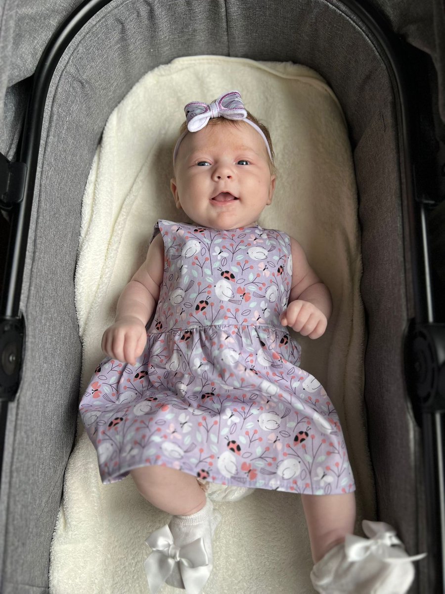sashcrafters's tweet photo. Remember this dress??? Well it finally fits the gorgeous girl it went to, &amp; won’t you agree she looks beautiful 🥰🥰
#sashcrafterskeepsakes #simplyuniquebysashcrafters #babygirlclothing #matchingheadband #handmadewithlove #uniquegift #numonday #handmadeclothes https://t.co/B8dhe9zxcf