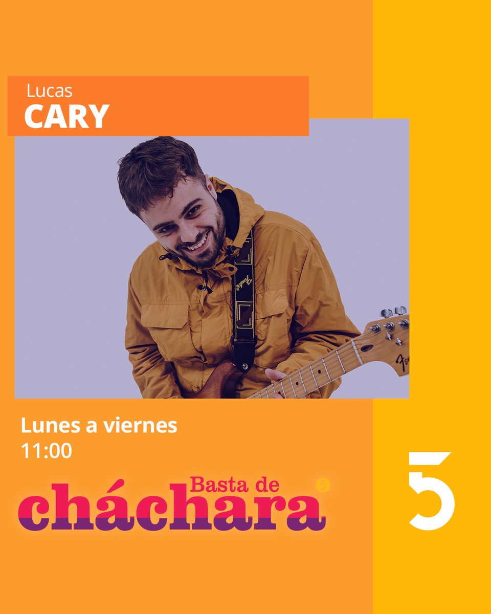 🎤 Lunes de música en la cocina de  #BastaDeCháchara:

👉 Canta en vivo <a href="/lucascary_/">Lucas Cary</a> artista pop que presenta su primer álbum solista Cuando Estabas Cerca.

👉 El chef Emilio Pintos cocina berenjenas a la parmigiana con ensalada tibia.

📺 Por la pantalla de #Canal5
