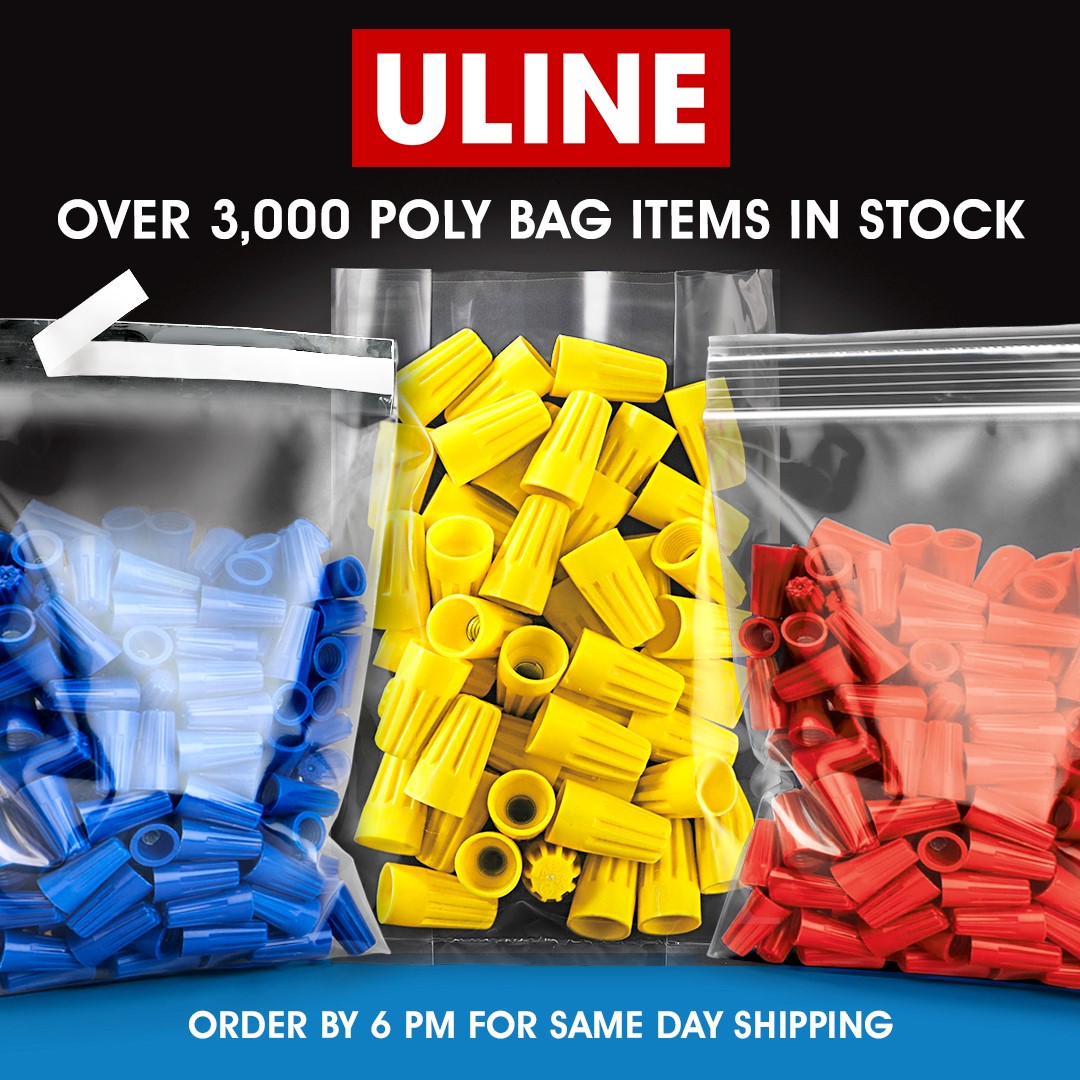 Uline is the clear choice for Poly Bags. With the largest in-stock selection of sizes and styles in North America, we've got your bag. uline.com