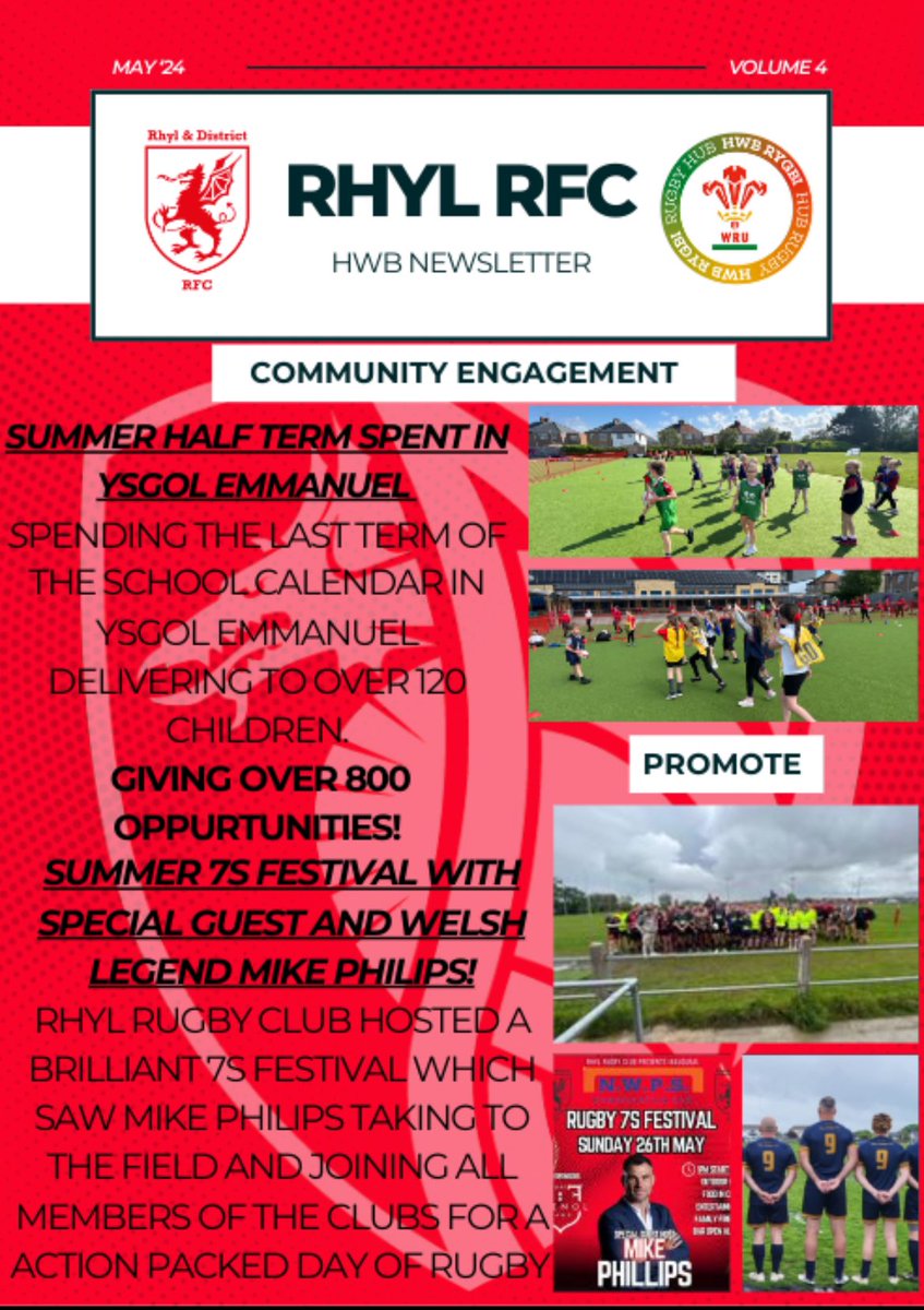 GparryRugby's tweet photo. Great 2 months at Rhyl Rugby Club!🏉
Plenty of smiles on faces at Ysgol Christchurch😁
Ysgol Emmanuel get a taste of Rugby🏉
Summer 7s with Mike Philips🔥 https://t.co/TuvprYapuz