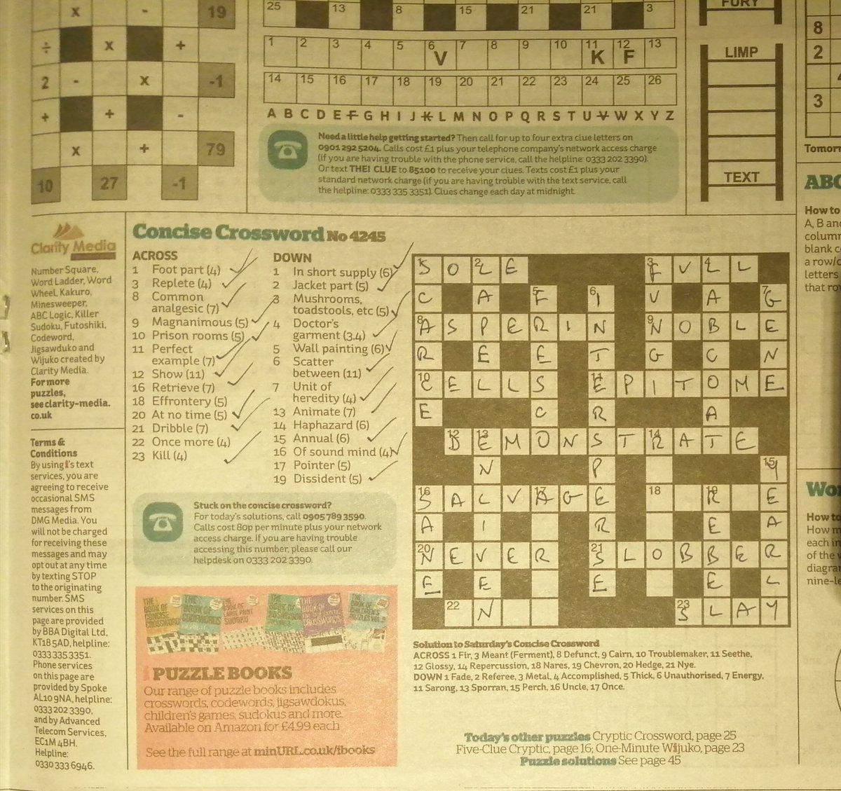 #help #crossword #monday