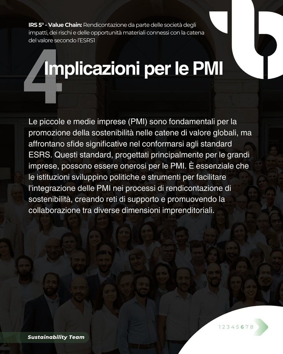 Scopri come gestire impatti, rischi e opportunità della tua Value Chain con Due Diligence e Doppia Materialità. Anche le PMI possono semplificare la rendicontazione e migliorare la competitività.
#Sostenibilità #ValueChain #PMI #Rendicontazione #SviluppoSostenibile