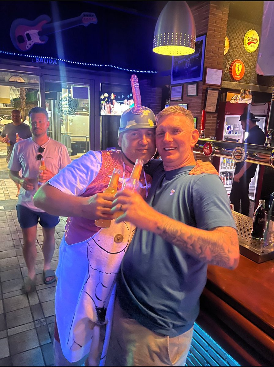 vangully's tweet photo. Some @Robbo13Robbo stag do that this weekend in Benidorm with a top set of lads, 4 days constantly taking the piss out of each other &amp; crying with laughter. I’m a broken mate now though 🤯🥴 https://t.co/RsFncOcMcQ