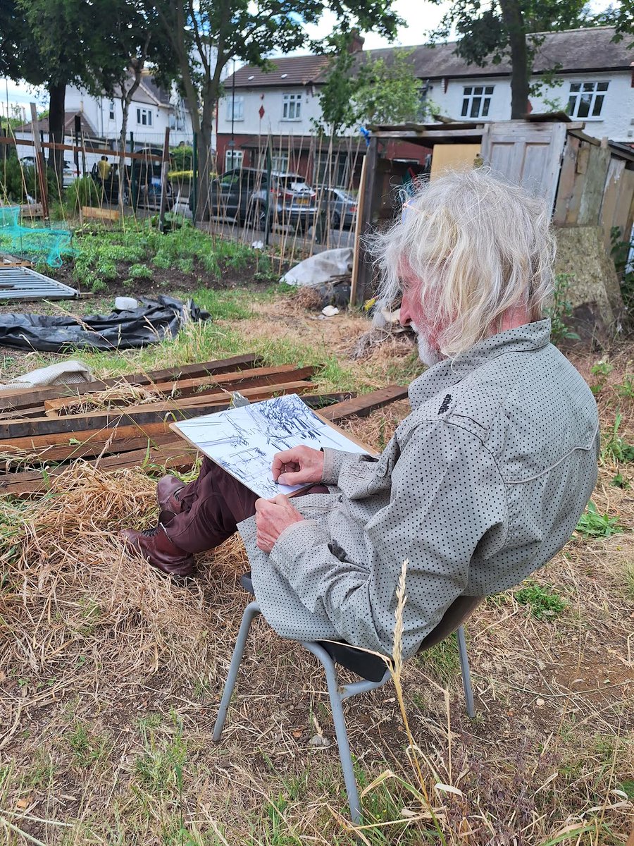 Eleanor Pearce (@eleanorpearce) on Twitter photo Idyllic scenes yesterday 'Up the Allotments!' for our first green heritage art session onsite at Reynolds Allotments <a href="/NewhamLondon/">Newham London đź’™</a> Exploring, sketching & meeting the allotment holders. The programme is generously supported by <a href="/HeritageFundUK/">The National Lottery Heritage Fund</a> with partners <a href="/EastsideCH/">Eastside Community Heritage</a> & <a href="/l00plabs/">LOOP LABS</a> Idyllic scenes yesterday 'Up the Allotments!' for our first green heritage art session onsite at Reynolds Allotments <a href="/NewhamLondon/">Newham London đź’™</a> Exploring, sketching & meeting the allotment holders. The programme is generously supported by <a href="/HeritageFundUK/">The National Lottery Heritage Fund</a> with partners <a href="/EastsideCH/">Eastside Community Heritage</a> & <a href="/l00plabs/">LOOP LABS</a>