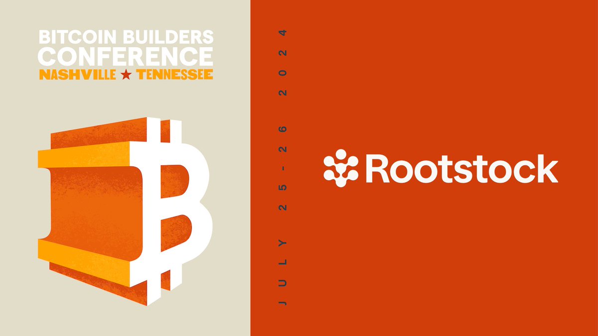 It's an honor to officially partner with <a href="/rootstock_io/">Rootstock</a>!

They have been home for Bitcoin DeFi since 2018 and keep simplifying building on Bitcoin.

Learn more about L2s like Rootstock at the Bitcoin Builders Conference in Nashville this July 24-25 ⬇️

bitcoinbuilders.io